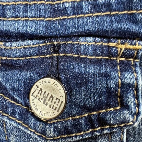 Zanadi Womens Denim Overalls Medium Distressed Stretch Y2K Retro Streetwear Cute - Picture 5 of 10